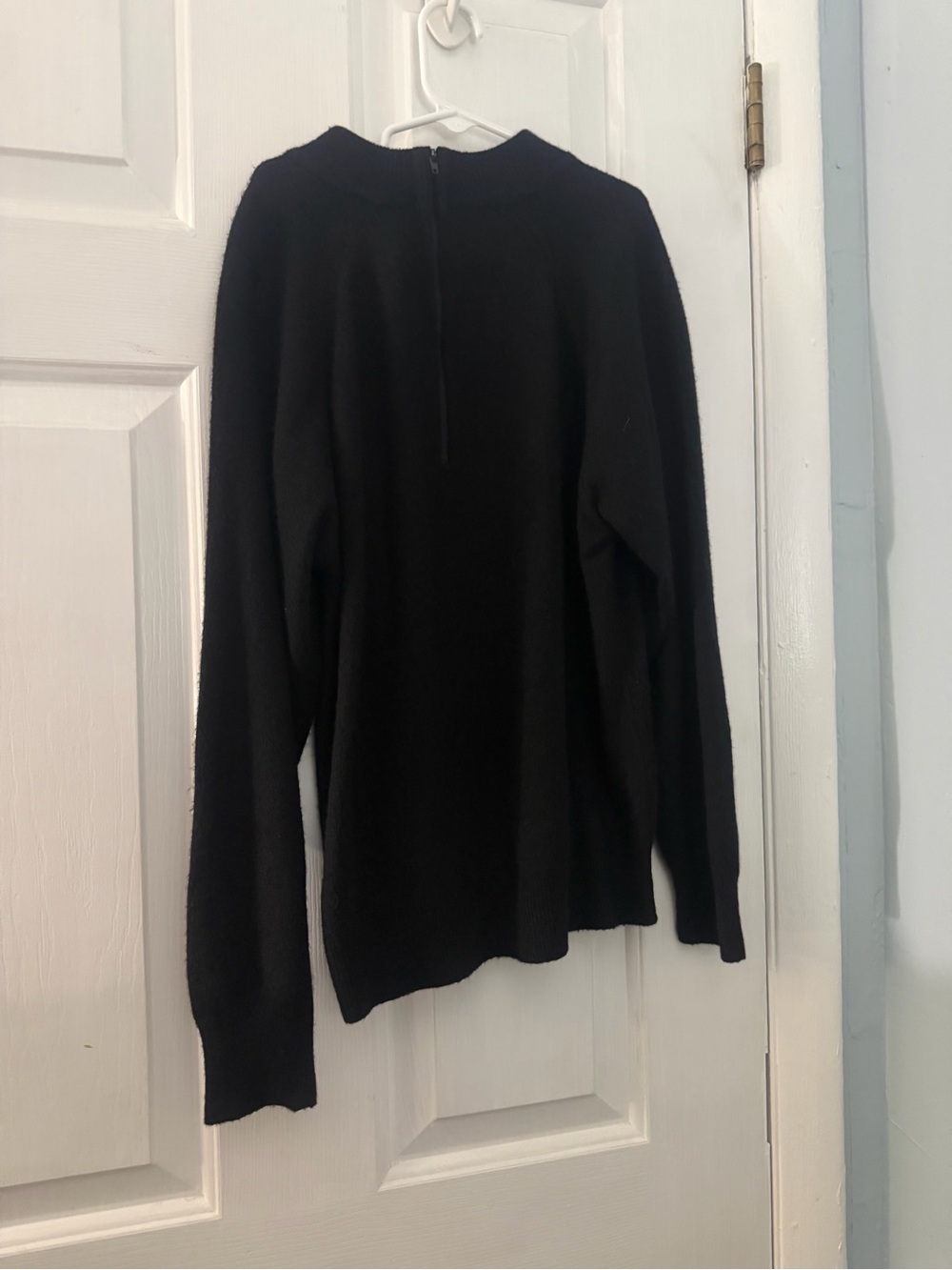 Vintage Designer Originals Lucerne Black Knit Sweater S Back Zip